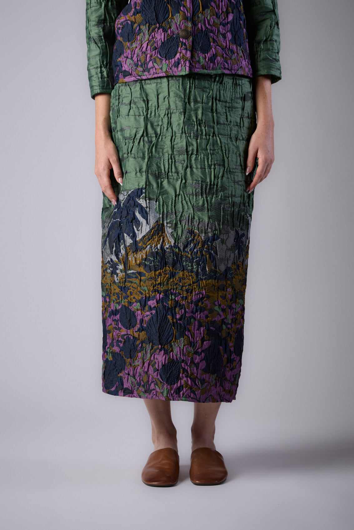 Falda Palma Verde