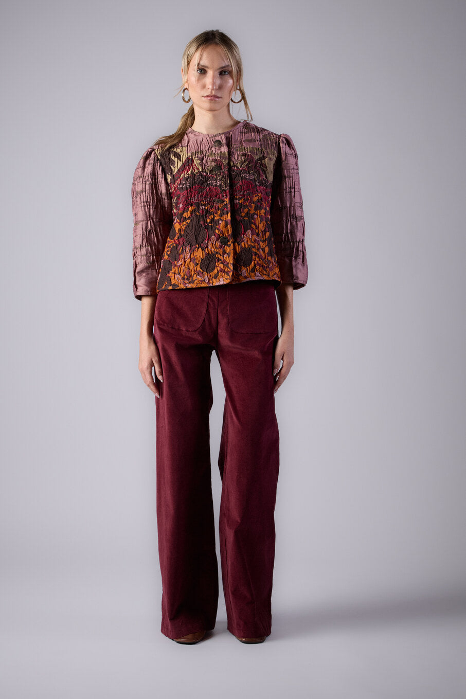 Chaqueta Palma Rosa