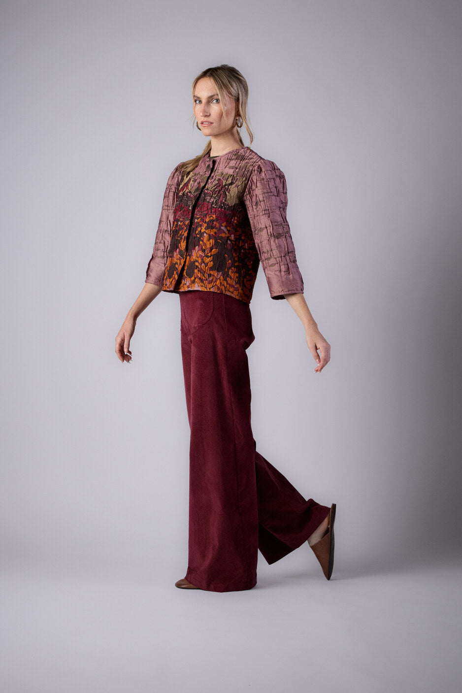 Pantalón Colmar Velvet Burdeos