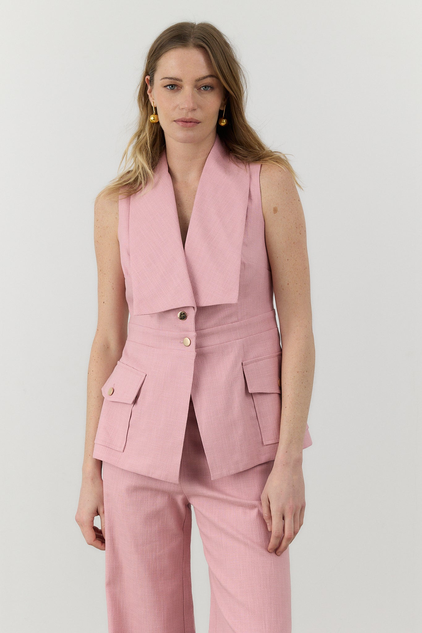 CHALECO COLMAR ROSA