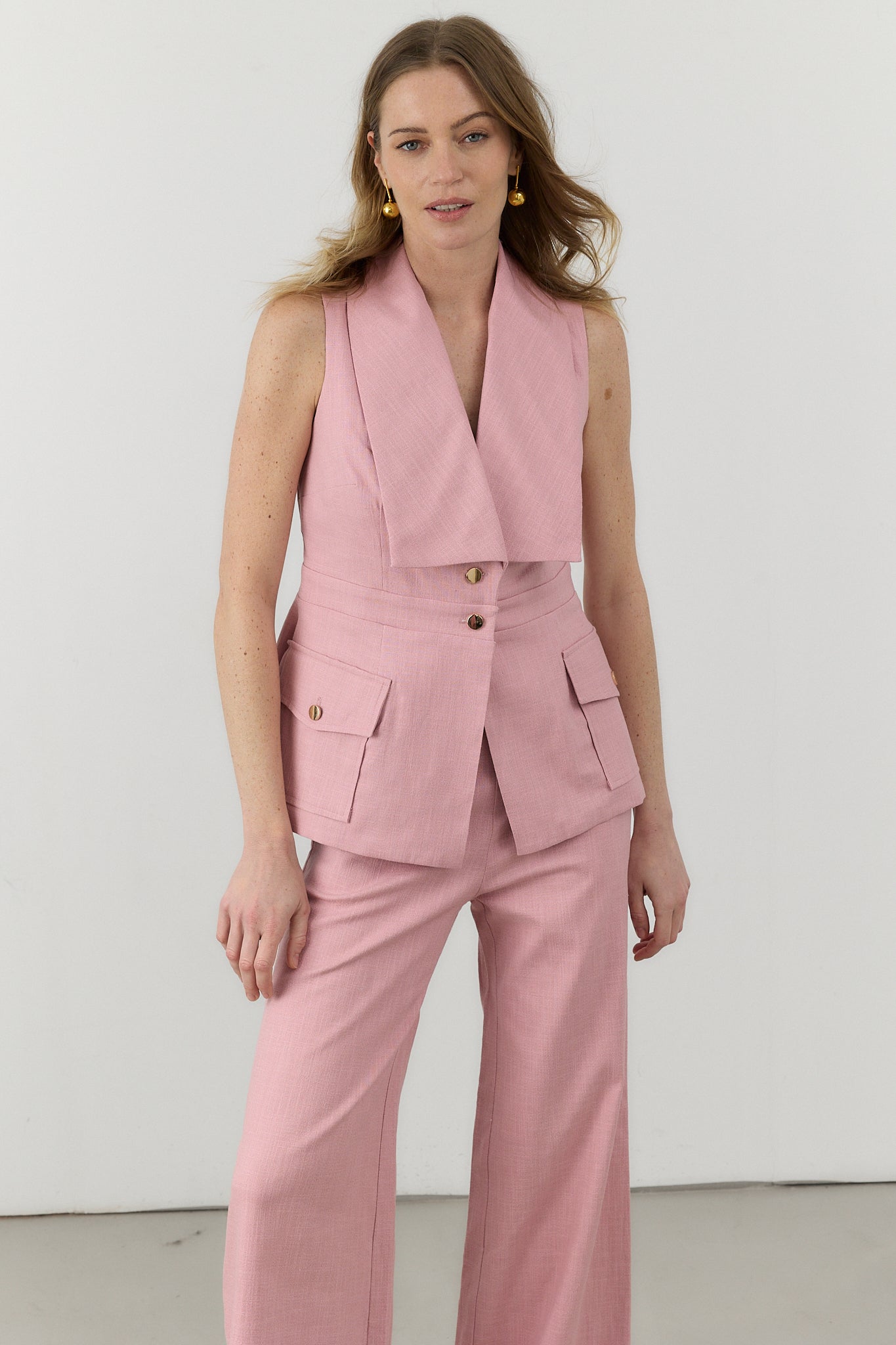 CHALECO COLMAR ROSA