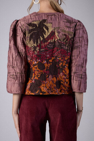 Chaqueta Palma Rosa